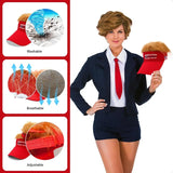 Zadin “Official President Donald T.” Hair-Visor Patriotic Adjustable Cap – Unisex