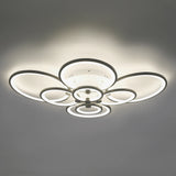 Modern 8-Head LED Ceiling Chandelier – Dimmable Pendant Light with Remote, Iron Base & Acrylic for Living Room 💡🏠