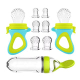 Newborn Baby Silicone Feeding Bottle Spoon – Pacifier-Style Rice & Cereal Feeder for Infant Food Training (Squeezable Design)