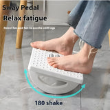 🦶 Portable Ergonomic Foot Rest Under Desk – Foot Stool with Massage Rollers for Home, Office & Workstation Comfort