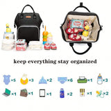 Stylish Baby Diaper Bag Backpack – Large Multi-Function Nappy Bag with Changing Pad | Travel Baby Care Backpack for Moms & Dads
