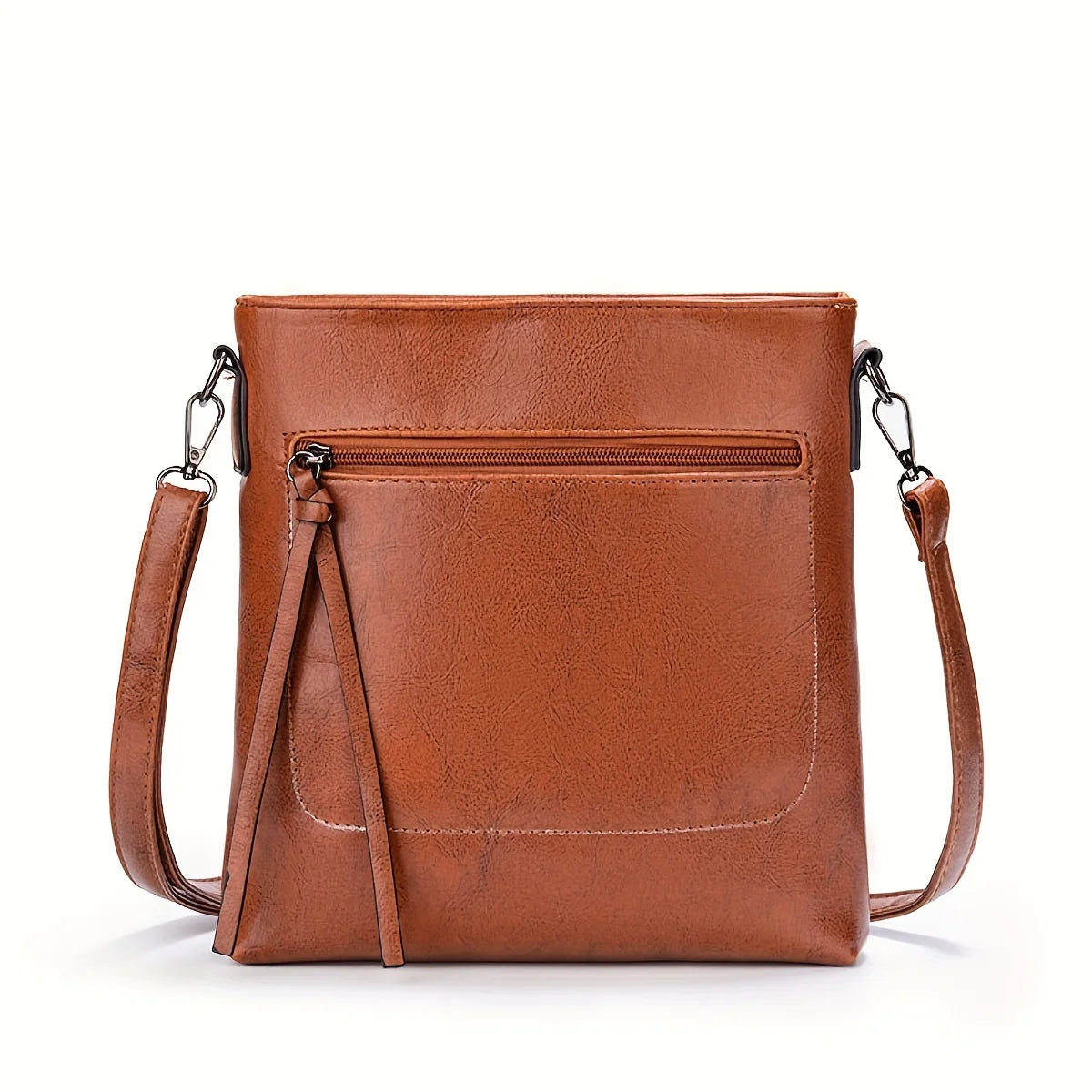 Women’s Soft Leather Two-Piece Shoulder & Crossbody Set – Elegant Messenger Handbag Combo for Daily Use