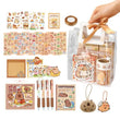 Capybara Cartoon Stationery Set – Complete Kit with Stickers, Notepads & Plush Pendants