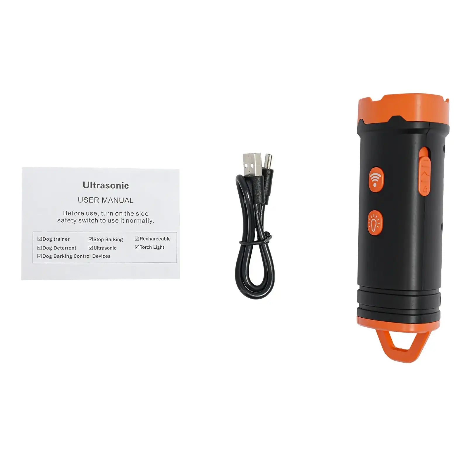 Portable Ultrasonic Dog Bark Deterrent Device – Waterproof IPX4 Rechargeable for Hiking & Daily Walks