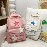 Korean Y2K Star Aesthetic Backpack for Women – Large Capacity Multi-Pocket School, Travel & Daily Use Bag