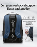 Expandable 35L Waterproof Laptop Backpack with USB Charging Port for Business Travel & Daily Work