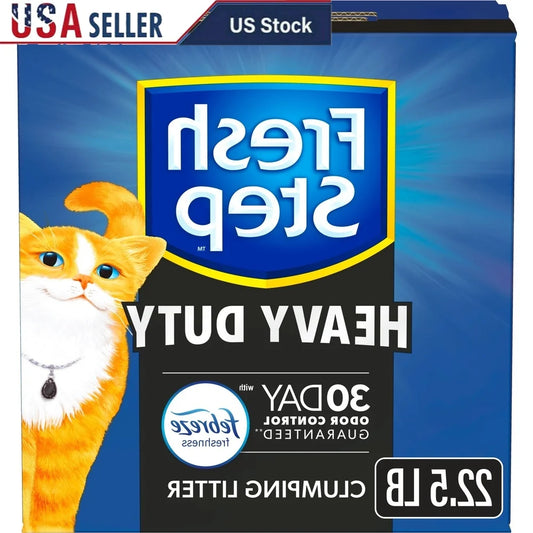 Heavy-Duty Clumping Cat Litter – 30-Day Odor Elimination with Febreze Freshness, Low Dust Formula for All Cats