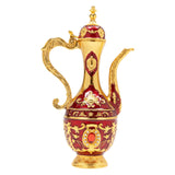 Vintage Turkish Tea & Coffee Set – Red Pot with 6 Cups for Home Décor, Wedding & House-warming