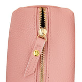 “Simulated Leather Pencil Pouch – Gold Zipper Pen & Stationery Organizer for School, Office & Travel”