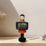 Resin Figure Doll Digital Clock – Cute Desk Clock Ornament for Korean TV Series Fans & Collectible Home Décor