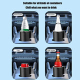 Smart car drink cooler & heater – insulated portable cup holder mug with cooling & heating functions for cars, SUVs & trucks