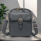 Unisex Vintage Leather Crossbody Bag – Anti-Theft Messenger Shoulder Satchel for Men & Women, Casual Travel & Daily Use