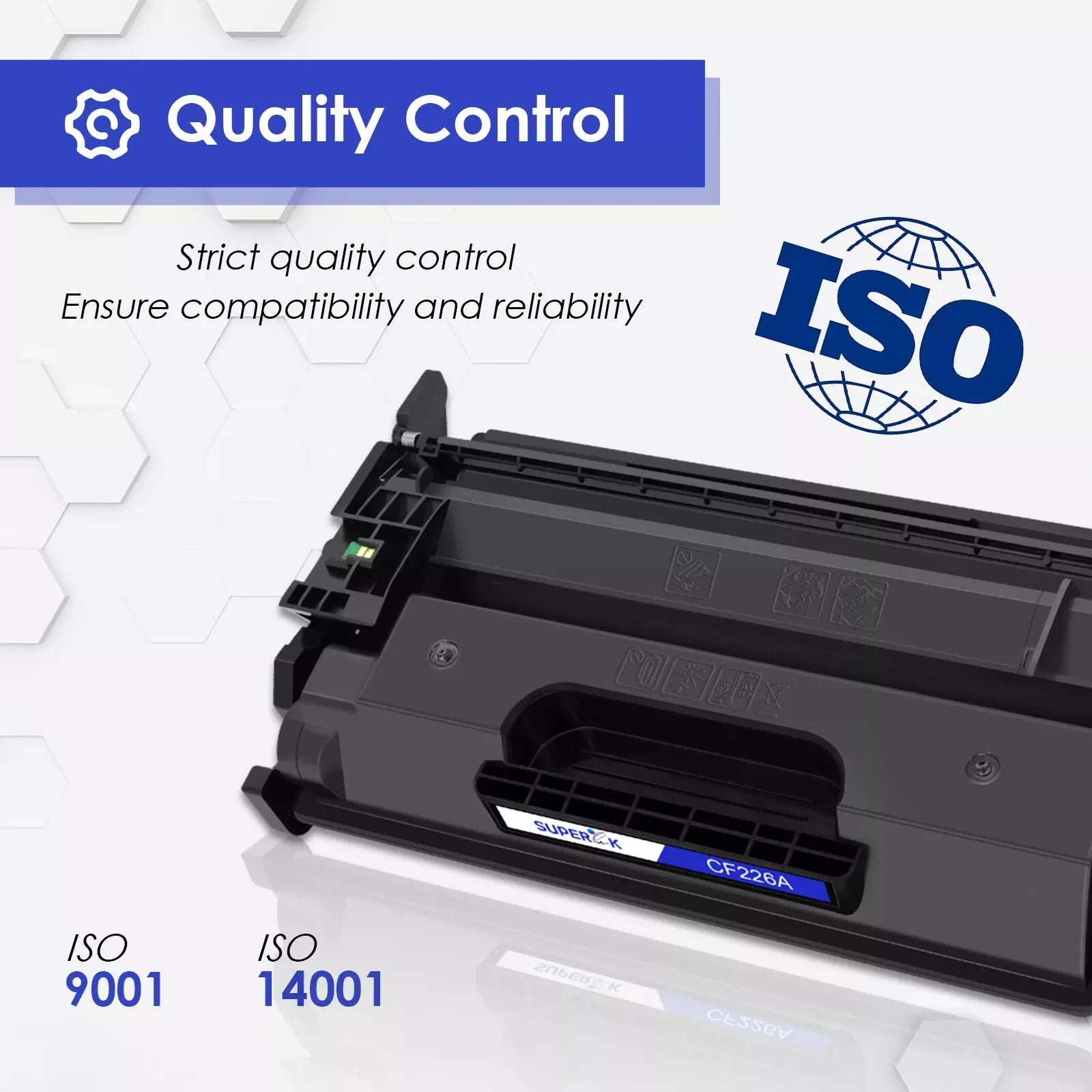 Greencycle High-Yield CF226A (HP 26A) Black Toner Cartridge – Compatible with HP LaserJet Pro M402/M426 Series (1-Pack)