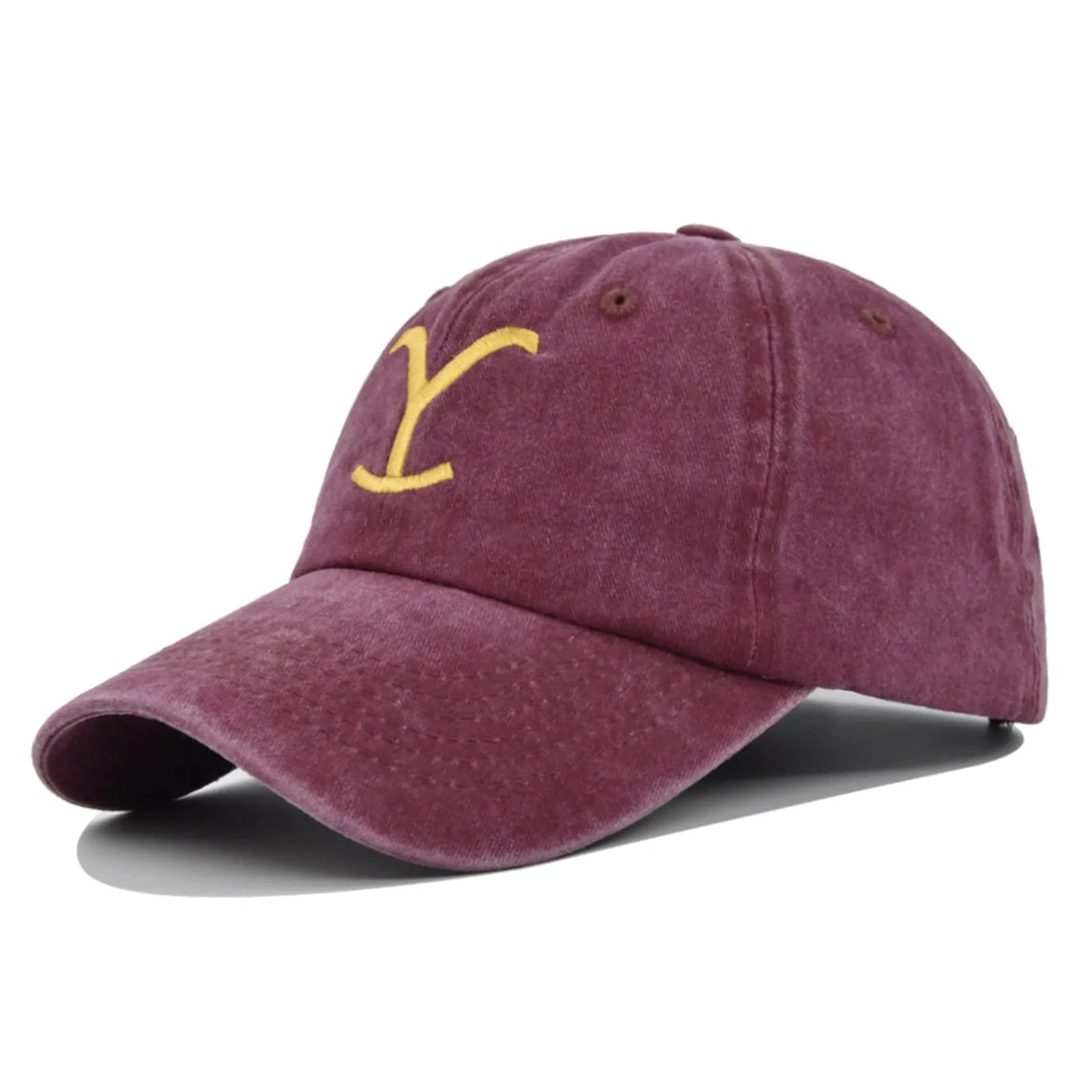 Yellowstone Dutton Ranch Embroidered Baseball Cap – Distressed Ponytail Hat with Sun Protection