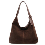 Soft Slouchy Suede Hobo Bag – Magnetic Closure Shoulder Bag for Women