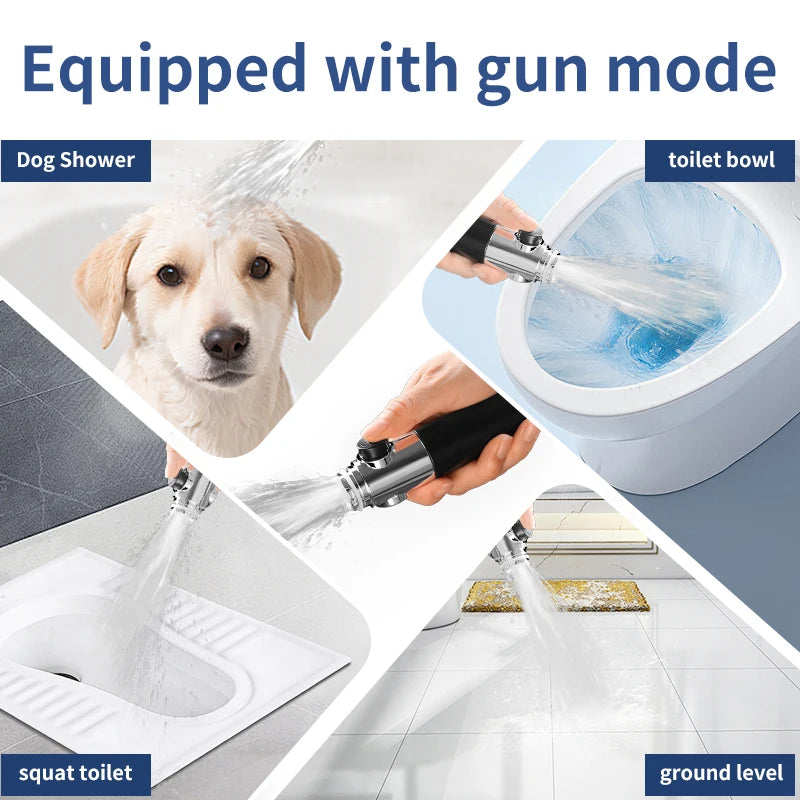 3-Speed Adjustable Shower Head – High-Pressure, Water-Saving Spray Modes