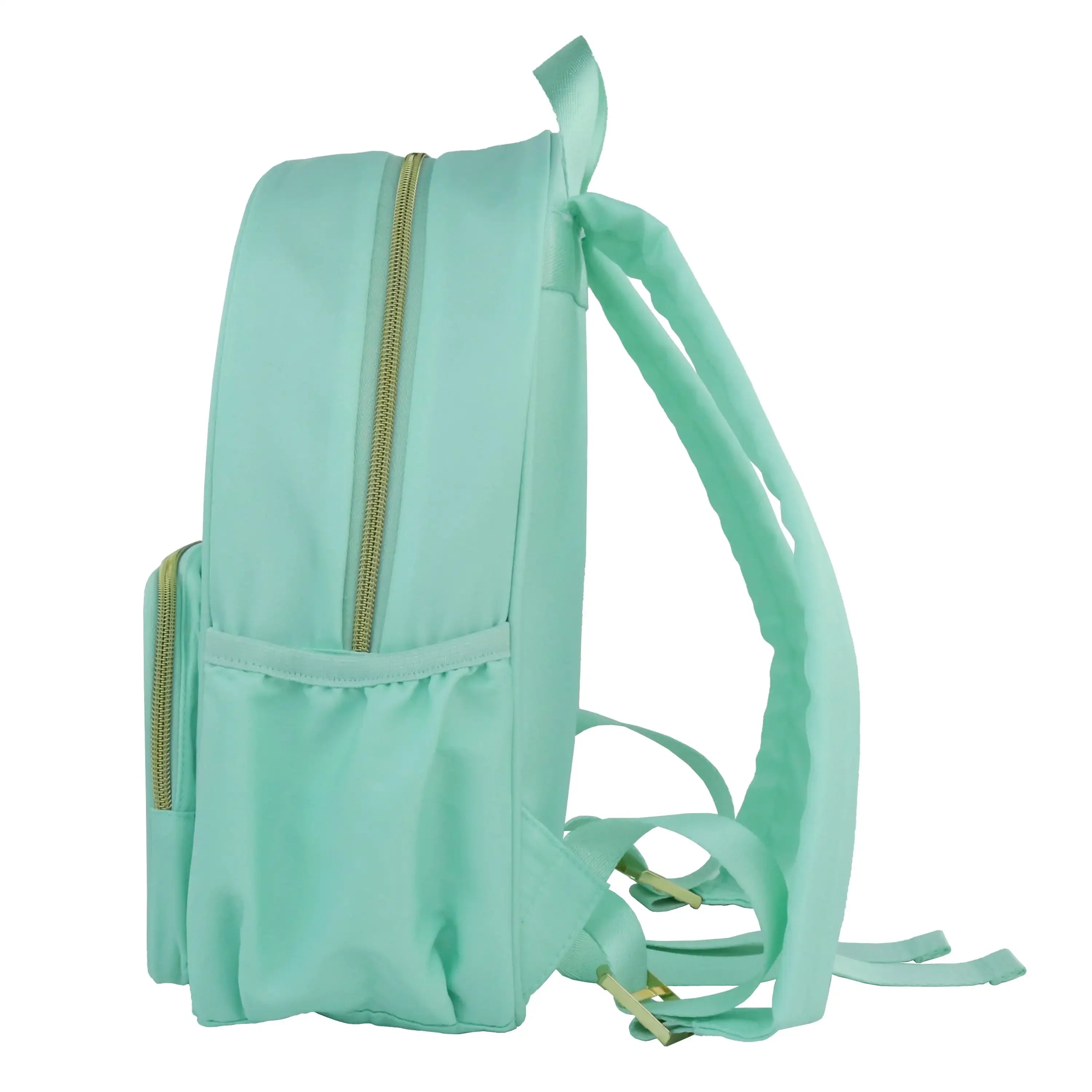 Green Customizable Nylon Backpack – Travel, School & Everyday Large Capacity Bag