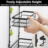 Behind-the-Door Waterproof & Rust-Proof Bathroom Basket – Over-Door Storage Organizer