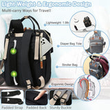 Large-Capacity Multifunctional Diaper Bag Backpack – Travel & Nursing Essentials