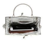 Women’s Retro Beaded Embroidered Tote – Small Evening Clutch Purse with Shoulder Chain for Weddings & Parties