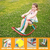 PLATPORTS Kids Rocking Horse & Single Teeter-Totter Rocker – Safe Home & Backyard Playground Equipment