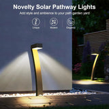 6-Pack Bright Solar Outdoor Pathway Lights – 12H Solar Garden Landscape Lights with Auto On/Off for Yard & Walkway