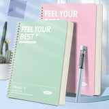 Pink A5 Thickened Spiral Notebook – Perforated Pages, Student & Office Journal 📓✨
