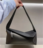 Women’s Luxury Geometric Puzzle Hobo Bag – Soft Under-Arm Purse Size 29 cm × 12 cm