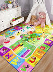 Children’s Giraffe Animal Play Mat – Large Kids’ Bedroom Carpet with Letters & Educational Design