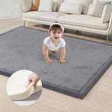 Large Coral Velvet Solid Carpet – Ultra Soft Washable Floor Rug for Bedroom, Living Room & Sofa Area