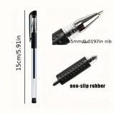 48-Piece Gel Pens Set – Transparent Barrel & 0.5 mm Smooth Writing for School & Office ✍️🖊️