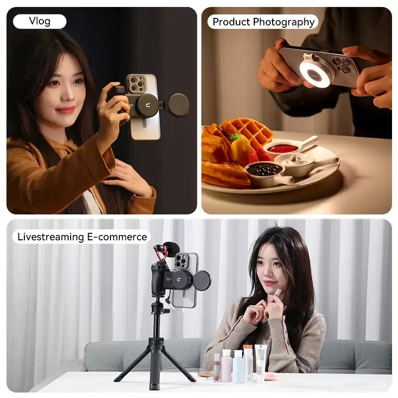 Ulanzi LM19 MagSafe LED Ring Light – Ultra-Portable Bi-Color Fill Light with CRI 95+ for Vlogging & Photography