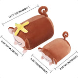Achwishap Banana Monkey Plush Pillow – Cute Stuffed Animal Doll, Fluffy Plushie Cushion, Kawaii Monkey Hugging Toy for Kids & Decor