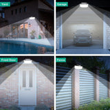 Solar Outdoor Lights 2-Pack – 252 LED Motion Sensor Flood Lights, IP65 Waterproof Security Lamps for Backyard, Patio & Garden