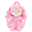 Gloveleya Plush Backpack – Starry Sky Curly Hair Doll Bag for Kids | Soft Toddler Backpack for Baby Girls & Preschool Gifts