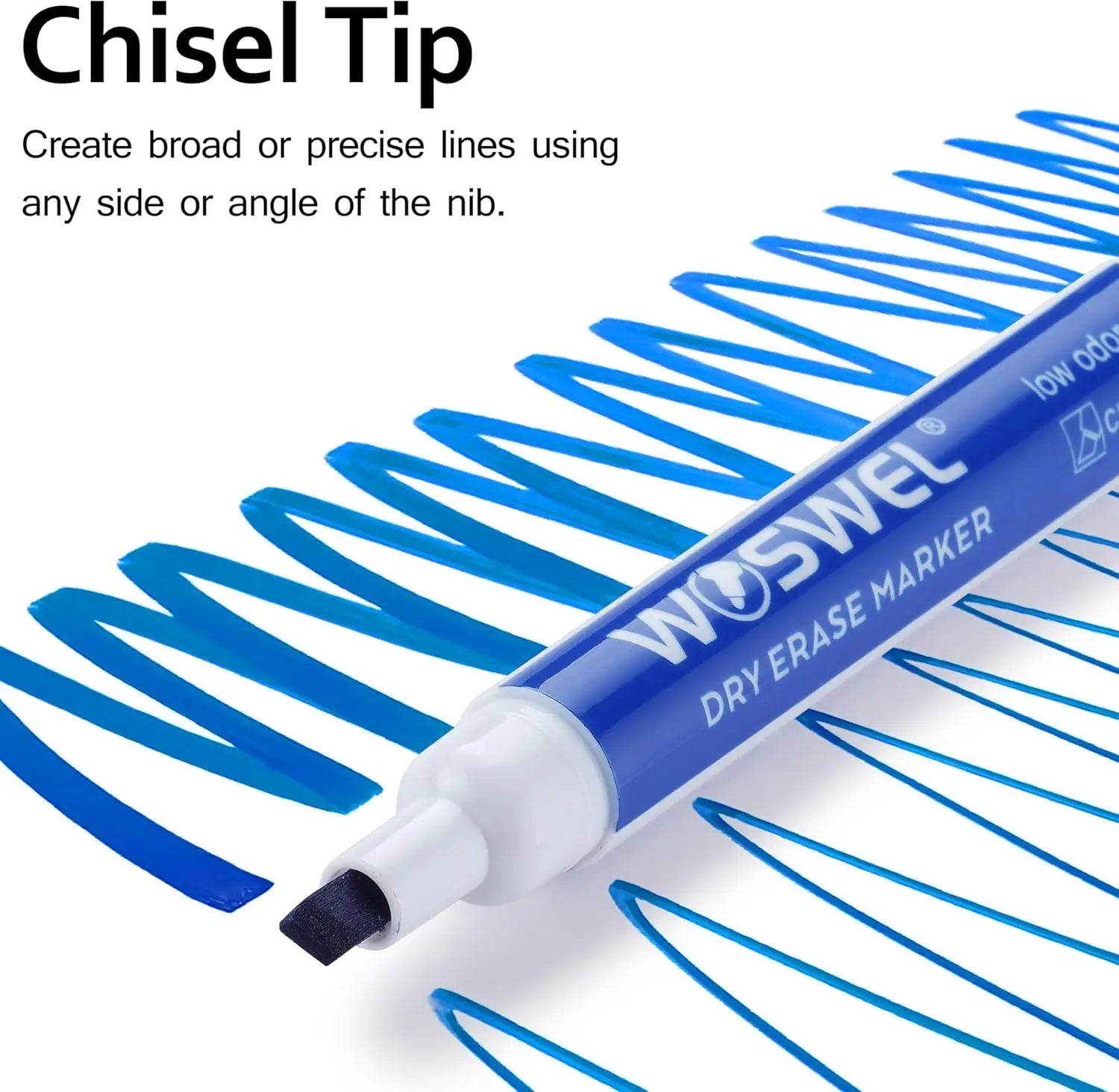 Dry Erase Markers – 60 Bulk Pack Chisel Tip Whiteboard Markers in 12 Assorted Colors 🖊️