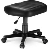 Eureka Ergonomic Multi-Use Gaming Foot Stool – Swivel Rolling Stool with Wheels, Adjustable Gaming Footrest & Compact Chair (Black)