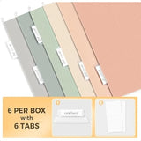 Hanging File Folders – 6-Pack Letter Size Folders with 1/5-Cut Tabs for Home & Office Organization 📂