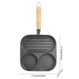 2-4 Holes Thickened Non-Stick Omelet & Pancake Frying Pan – Multi-Hole Breakfast Maker