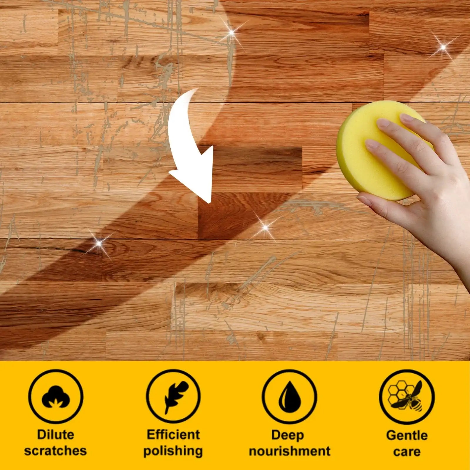 JakeHoe Wood Floor Cleaner & Protection Solvent – Deep Clean, Wax & Brighten for Hardwood Floors 🪵✨