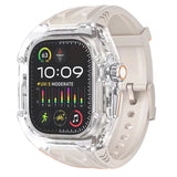 Apple Watch Modification Kit – Transparent Protective TPU Case + Strap for Ultra, Series 9/8/7/6/5/4 (45mm/44mm/49mm)