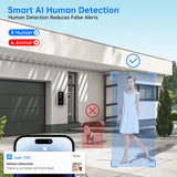 JOOAN 2K WiFi Smart Video Doorbell – Battery-Powered Intelligent Camera Doorbell with Security Intercom & Smart Home Integration
