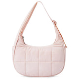 Puffer Crescent Bag – Quilted Nylon Underarm & Hobo Shoulder Bag with Adjustable Strap for Women 👜✨