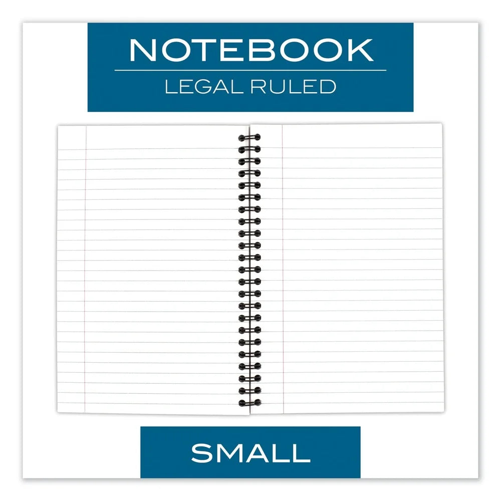 Wire-Bound Business Notebook – 80-Sheet Legal Ruled Journal with Perforated Pages for Meetings & Tasks 📓
