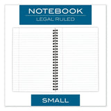 Wire-Bound Business Notebook – 80-Sheet Legal Ruled Journal with Perforated Pages for Meetings & Tasks 📓