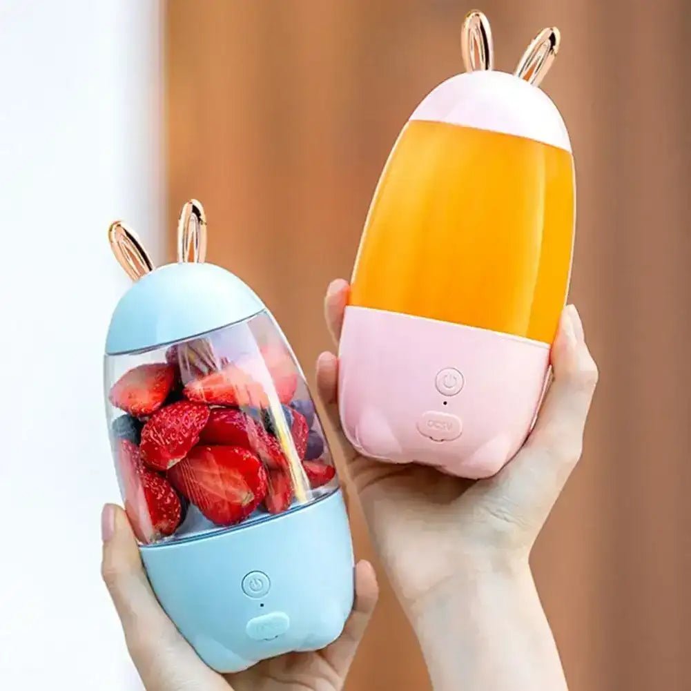 Rabbit House Portable USB-Rechargeable Juicer Cup – Mini Fruit Blender Mixer