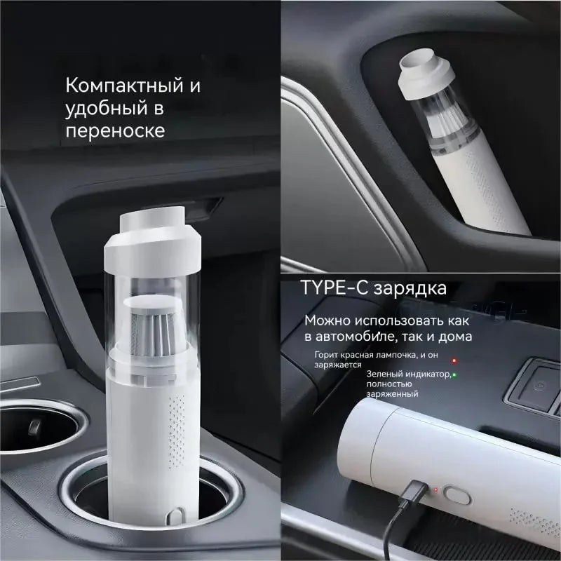 Heavy-Duty Wireless Car Vacuum – 180W Motor, Wet/Dry Cleaning, 8000Pa Suction for Sand & Debris Removal 🚗🧹