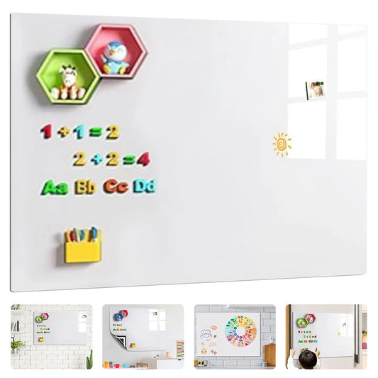 Magnetic Whiteboard Sticker Set – Includes Marker, Eraser & Magnet; Removable Dry-Erase Surface for Wall, Kids & Office