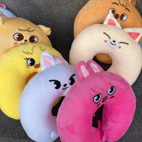 “ 7-color soft plush U-shaped neck pillow – cute & cozy travel cushion for children and adults, office & sleep support ”