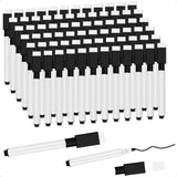 Magnetic Dry Erase Markers – 72-Pack Black Fine Tip Whiteboard Markers with Eraser Caps 🧲